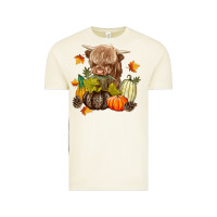 Vintage Arctic Heifer with Pumpkins Vintage Tee - texasbilliewilder