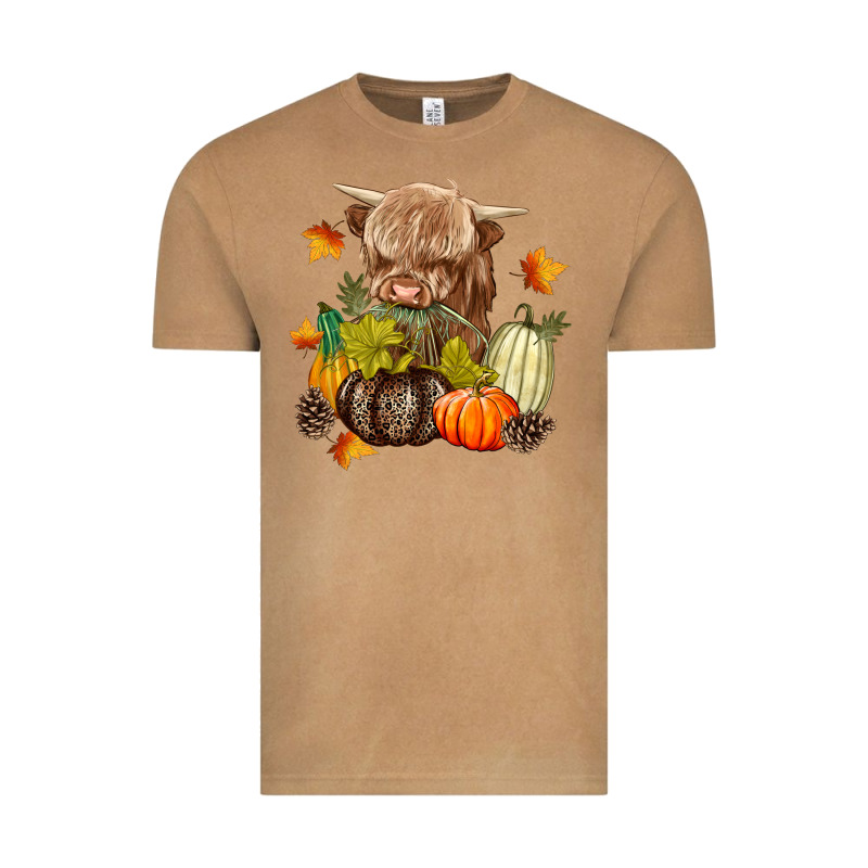 Heifer With Pumpkins Vintage Tee by texasbilliewilder | Teevron