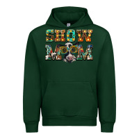 Forest Green show mom baby cow Urban Hoodie - BarkalooDesign