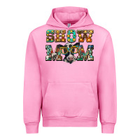 Fuchsia Pink show mom baby cow Urban Hoodie - BarkalooDesign