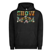 Pigment Black show mom baby cow Urban Hoodie - BarkalooDesign