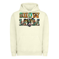 Pigment Pistachio show mom baby cow Urban Hoodie - BarkalooDesign