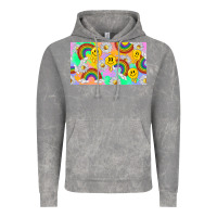 Cloud Rock smile faces and rainbow and daisys Vintage Hoodie - TumblerDesignByShophia