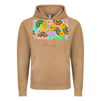 Vintage Camel smile faces and rainbow and daisys Vintage Hoodie - TumblerDesignByShophia