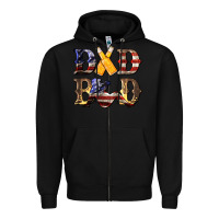 Black American Flag Dad Bod Zipper Hoodie - LillyAllenDesigns