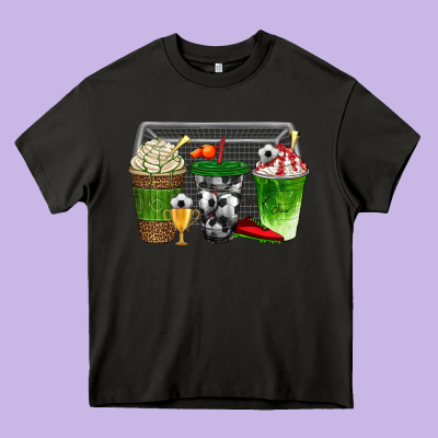 Soccer Coffee Cups Bbs Heavy Core Tee Designed By Bundleandbundleshop