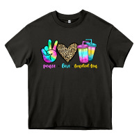 Asphalt peace love loaded tea Heavy Core Tee - JahusDesignShop