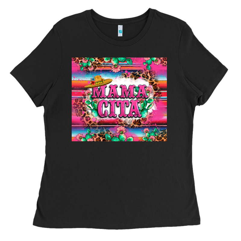 Mama Cita Cactus Serape Ladies Tee by LillyAllenDesigns | Teevron
