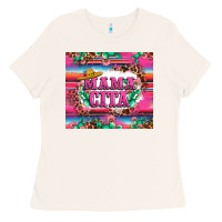 Bone mama cita cactus serape Ladies Tee - LillyAllenDesigns