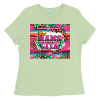 Matcha mama cita cactus serape Ladies Tee - LillyAllenDesigns