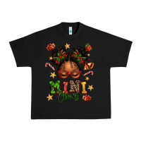 Black mini claus messy bun Urban Heavy Tee - texasbilliewilder