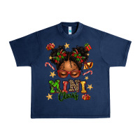 Navy mini claus messy bun Urban Heavy Tee - texasbilliewilder