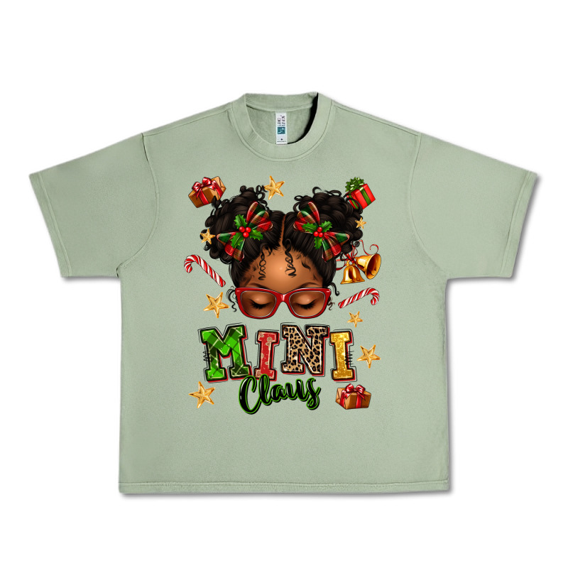 Mini Claus Messy Bun Urban Heavy Tee by texasbilliewilder | Teevron