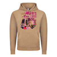 Vintage Coffee Cupid's love lodge with truck Valentine's Day Vintage Hoodie - HowdyJamesFarm