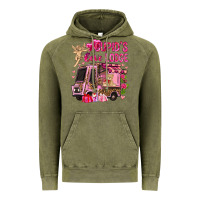 Vintage Olive Cupid's love lodge with truck Valentine's Day Vintage Hoodie - HowdyJamesFarm