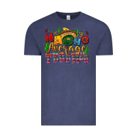 Vintage Denim Nacho average Teacher Vintage Tee - NancyCooperArtShop