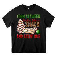 Black torn between lookin' like a snack and eatin' one bbs Heavy Core Tee - BundleAndBundleShop