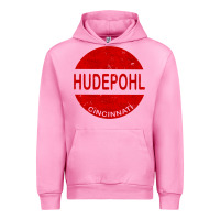 Fuchsia Pink vintage hudepohl beer Urban Hoodie - lanVoArt