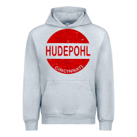Heather Grey vintage hudepohl beer Urban Hoodie - lanVoArt