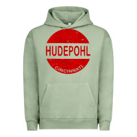 Pigment Oil Green vintage hudepohl beer Urban Hoodie - lanVoArt