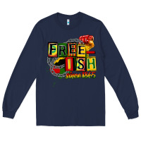 Navy free ish since 1865 Long Sleeve Tee - CowGirlArtShop