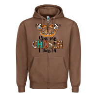 Chestnut You Are Chosen Religious Zipper Hoodie - LillyAllenDesigns