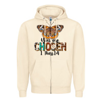 Sandshell You Are Chosen Religious Zipper Hoodie - LillyAllenDesigns