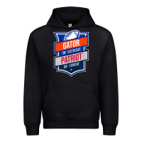 Black retro gator on saturday patriot on sunday gainesville gift Urban Hoodie - lanVoArt