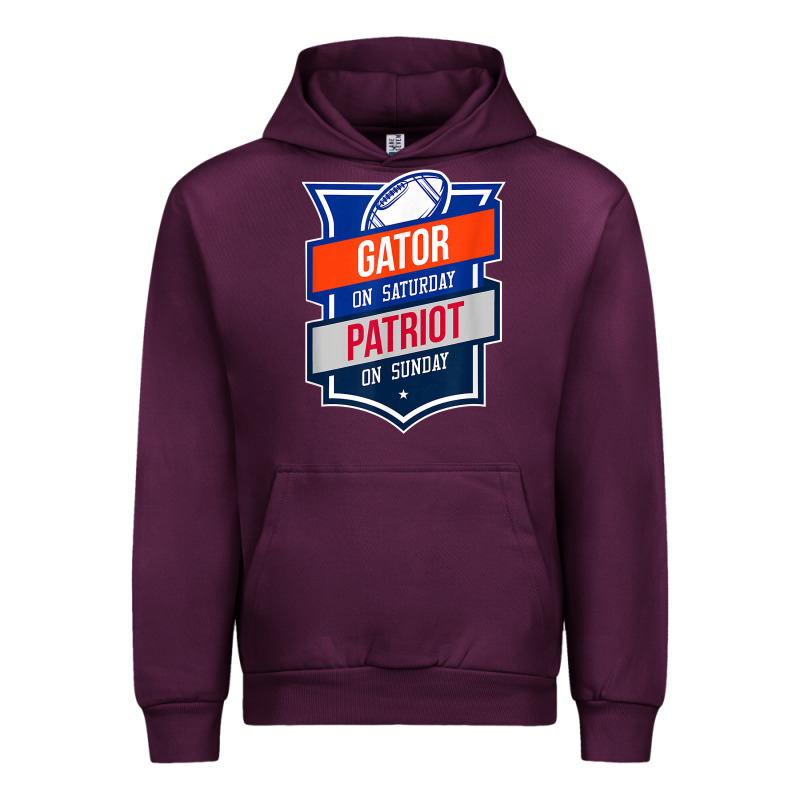Retro Gator On Saturday Patriot On Sunday Gainesville Gift Urban Hoodie by lanVoArt | Teevron
