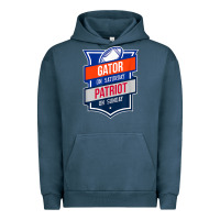 Pigment Midnight Navy retro gator on saturday patriot on sunday gainesville gift Urban Hoodie - lanVoArt