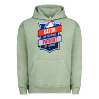 Pigment Oil Green retro gator on saturday patriot on sunday gainesville gift Urban Hoodie - lanVoArt
