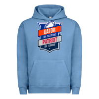 Pigment Pebble Blue retro gator on saturday patriot on sunday gainesville gift Urban Hoodie - lanVoArt