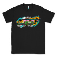 Black Tennessee Map Sunflower Cactus Serape Classic Tee - RanaPortraitStore