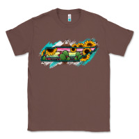 Chestnut Tennessee Map Sunflower Cactus Serape Classic Tee - RanaPortraitStore