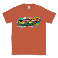 Copper Tennessee Map Sunflower Cactus Serape Classic Tee - RanaPortraitStore
