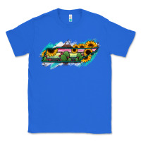 True Royal Tennessee Map Sunflower Cactus Serape Classic Tee - RanaPortraitStore