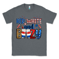 Charcoal Heather red white and boozy Classic Tee - RanaPortraitStore