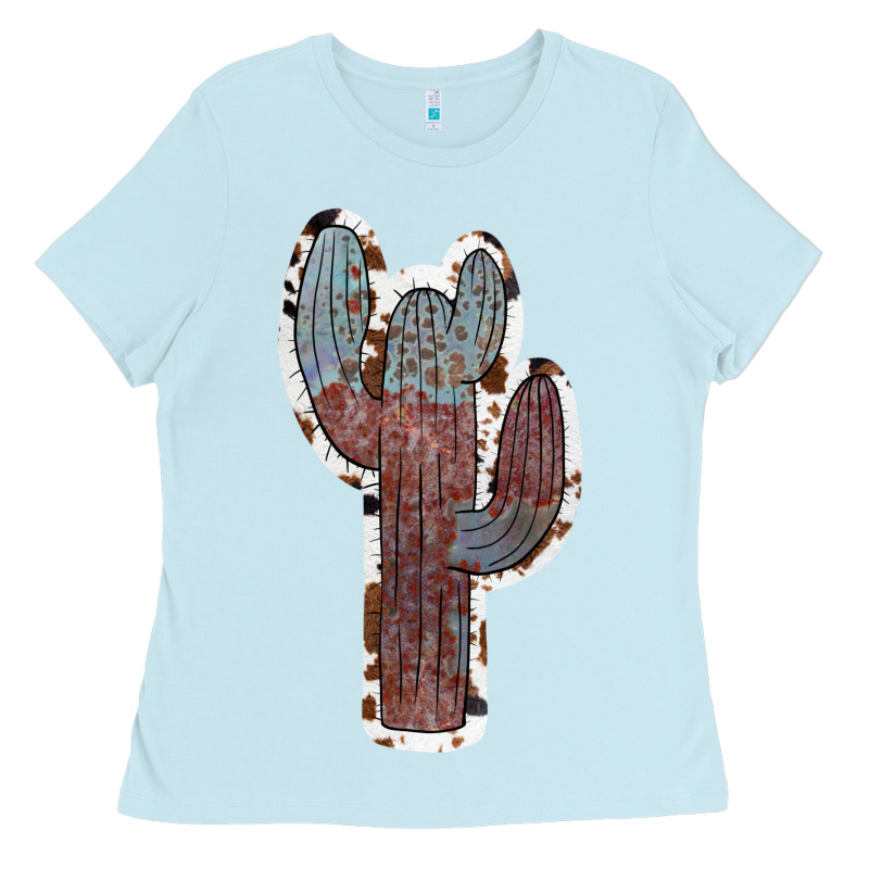 Cowhide Old Cactus Ladies Tee by RanaPortraitStore | Teevron