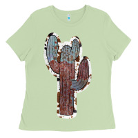 Matcha Cowhide Old Cactus Ladies Tee - RanaPortraitStore