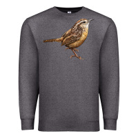 Charcoal Heather Ccarolina Wren Premium Sweatshirt - LillyAllenDesigns