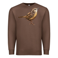 Chestnut Ccarolina Wren Premium Sweatshirt - LillyAllenDesigns