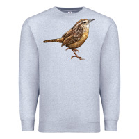 Heather Grey Ccarolina Wren Premium Sweatshirt - LillyAllenDesigns