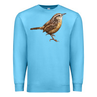 Ocean Blue Ccarolina Wren Premium Sweatshirt - LillyAllenDesigns