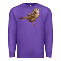 Purple Ccarolina Wren Premium Sweatshirt - LillyAllenDesigns
