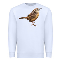 White Ccarolina Wren Premium Sweatshirt - LillyAllenDesigns