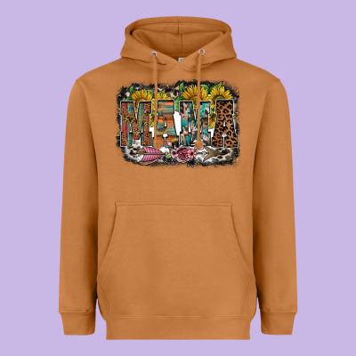 Mama Western Heavyweight Hoodie Designed By Racoondesign
