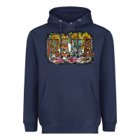 Navy mama western Heavyweight Hoodie - RacoonDesign