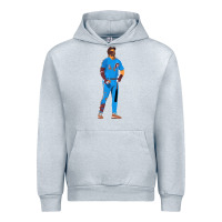Heather Grey bryce harper powder blue Urban Hoodie - lanVoArt