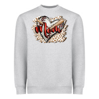 Heather Grey baseball mom Heavyweight Sweatshirt - FaDigitalArtStudio