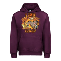 Mauve Wine lion guard   cave painting Urban Hoodie - lanVoArt
